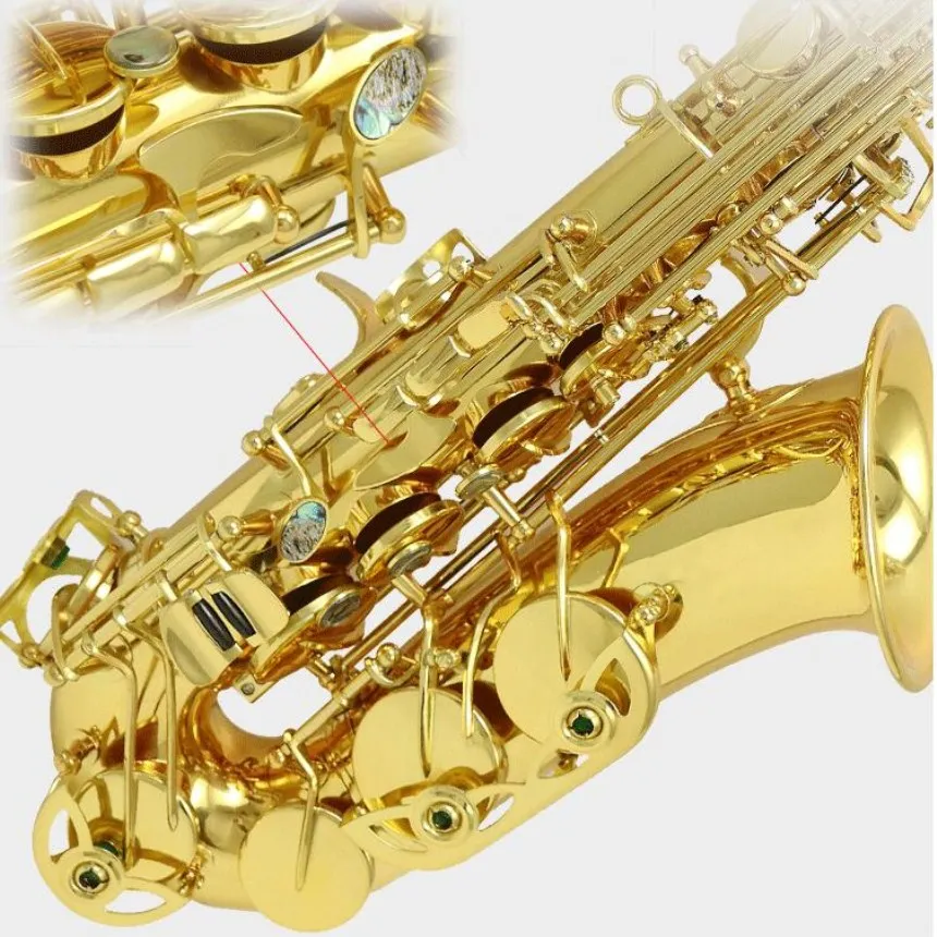 

High quality Brand NEW YANAGISAWA WO1 992 Alto Saxophone Nickel Plated Gold Key Professional Sax Mouthpiece With Case Shipping
