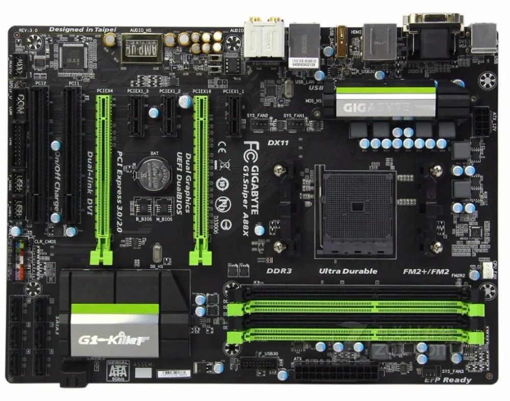 Для Gigabyte GA-G1.Sniper A88X оригинальная б/у материнская плата G1.Sniper для Socket FM2 + DDR3 USB3.0 SATA3.0