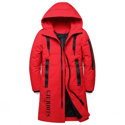 down parka Winter Couple Models Down Jacket Thick Warm Long Fashion Hooded Coat 90% White duck down Slim Parkas Plus size white puffer jacket Down Jackets