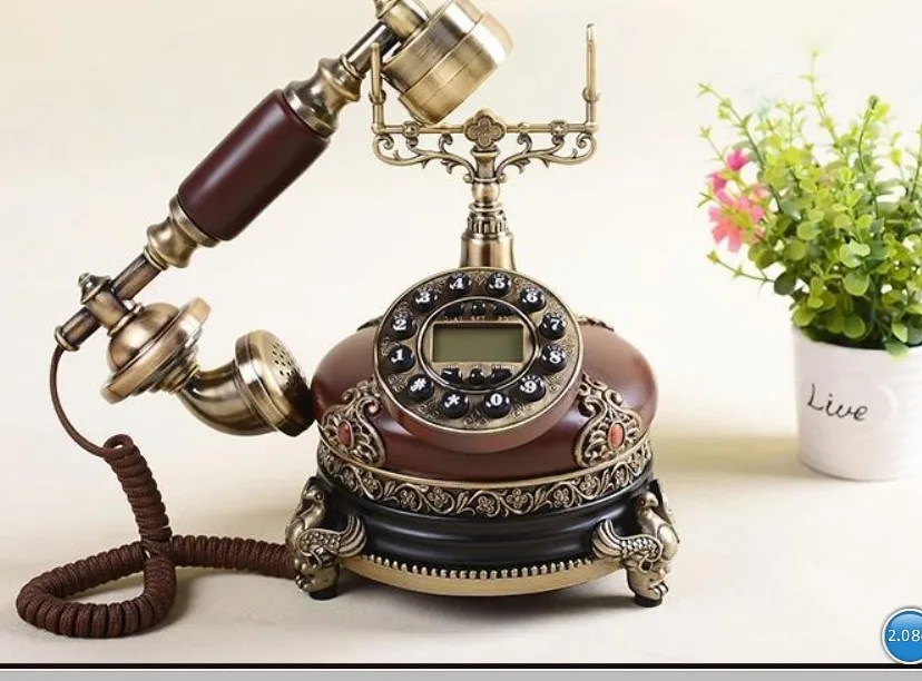 IDS-8925 модный бытовой Античный Телефон/номер звонящего громкой связи/синяя версия с задней подсветкой