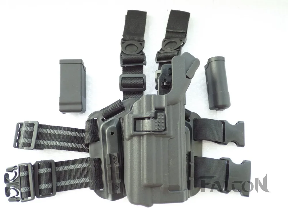 

Military Tactical LIGHT BEARING HOLSTER SET Compact RH Drop Leg holste For Beretta 92 M9