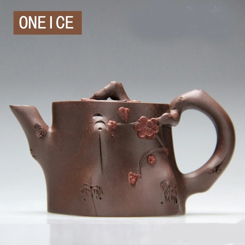 ONEICE Plum Pot Authentic Yixing Teapot Famous Handmade Mine Old Purple