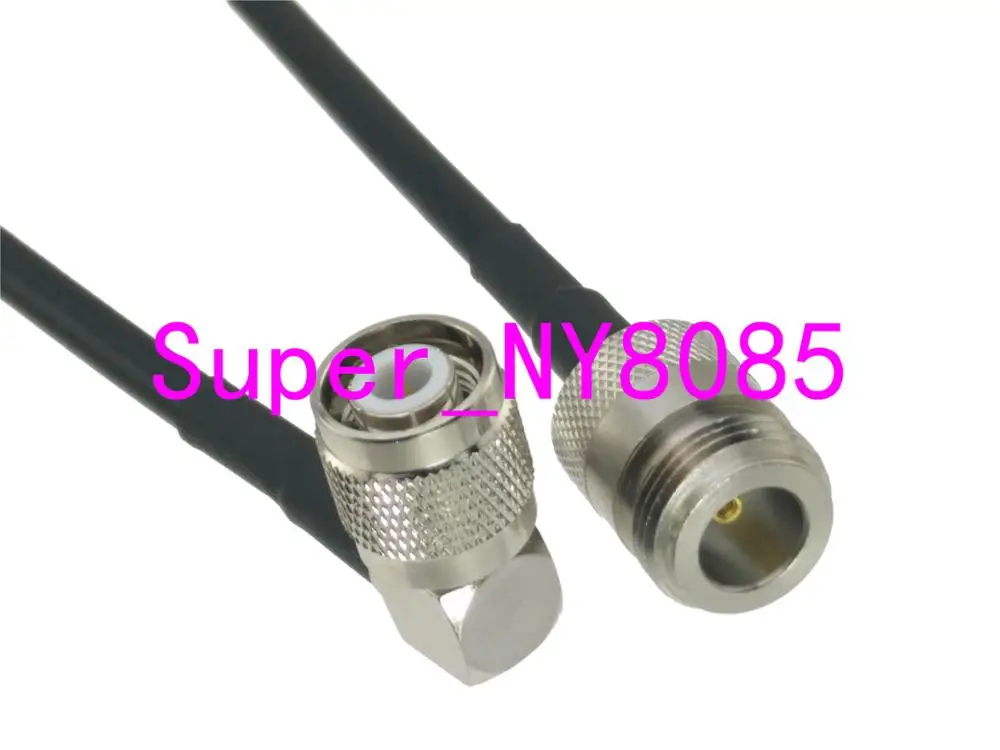 1Pcs RG58 N Female Jack to TNC Male Plug Right angle Connector RF Jumper pigtail Cable 6inch~3FT | Обустройство дома