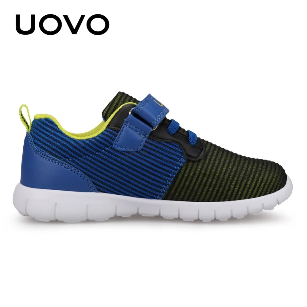 UOVO أحدث الاطفال الأحذية تنفس الربيع الخريف أحذية للأولاد الفتيات خفيفة الوزن وحيد الأطفال أحذية أحذية مرنة ل الاطفال