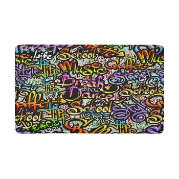 

Graffiti Spray Doormat Indoor Entrance Rug Floor Mats Shoe Scraper Door Mat Non-Slip Home Decor Rubber Backing Large