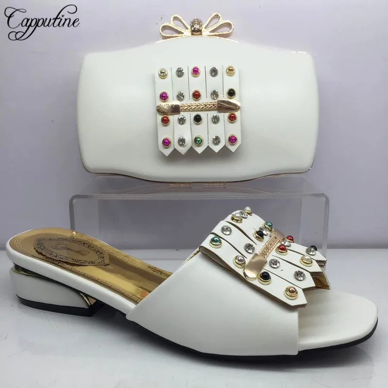 De Cm Zapatos azul Decorado Y Dorado blanco Bolsos amarillo Imitación Juego Con oro Negro Capputine Africano Color rojo 4 Bajo Bolsa Diamantes plata Fiesta Bl985c Tacón xzXRnqaWw