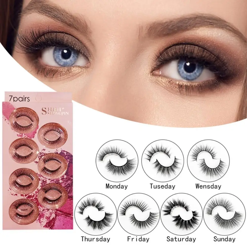 

Natural 4D False Eyelashes Slender False Black Eyelashes Curl Makeup Tools Beauty Dense Handmade False Eyelashes