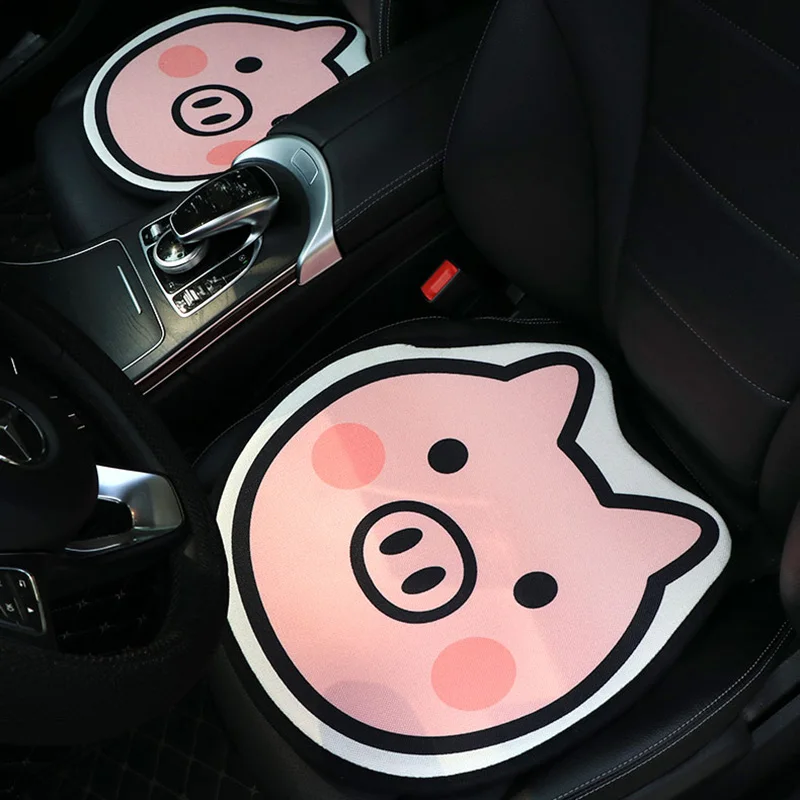 

Air Mesh Breathable Fabric Car Seat Cover Cushion Protector Decor Lovely Cartoon Pattern Non-Slip Bottom Design Auto Seat Cover