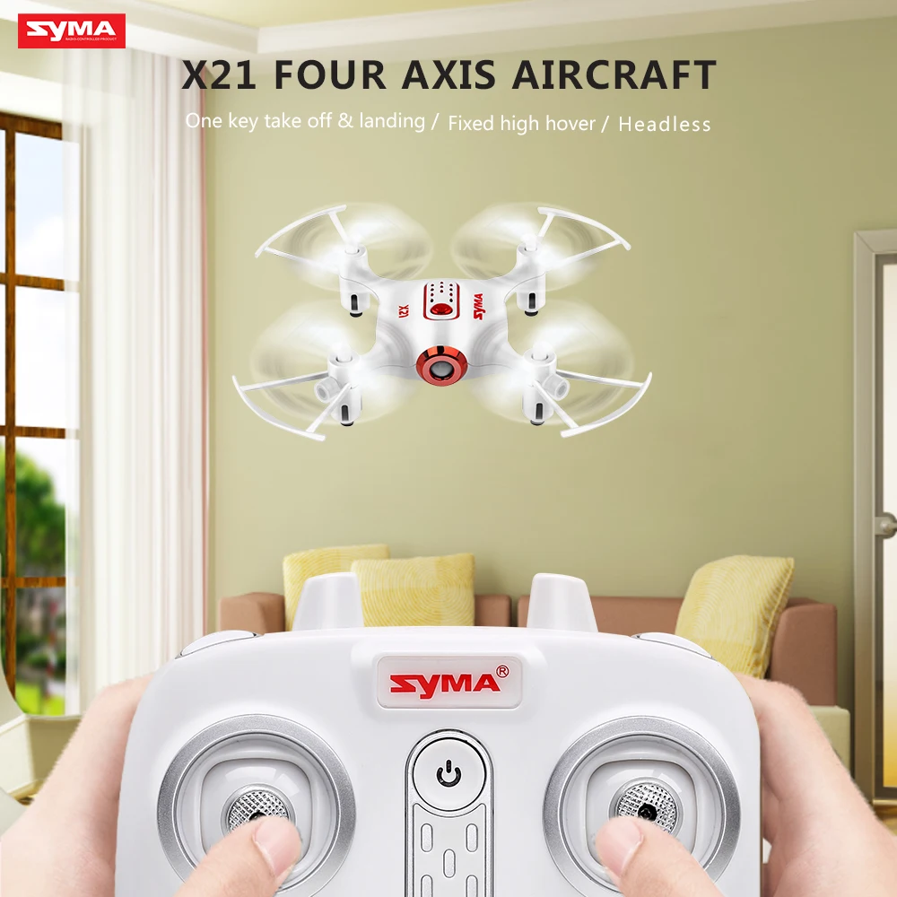 SYMA Official X21 Mini Drone RC Quacopter вертолет дроны Безголовый самолет режим Hover фиксированная