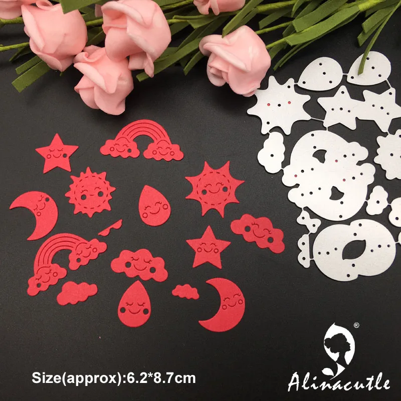 Штампованные металлические Вырубные штампы Луна солнце звезда облако