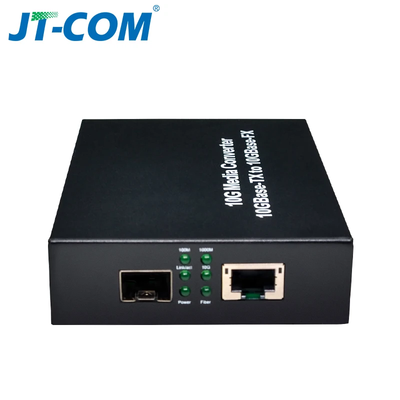 10G Улучшенный SFP медиаконвертер 10GBase-T Ethernet коммутатор RJ45 в оптический Волоконно-оптический приемопередатчик Оптический конвертер FTTH инструмент постоянного тока