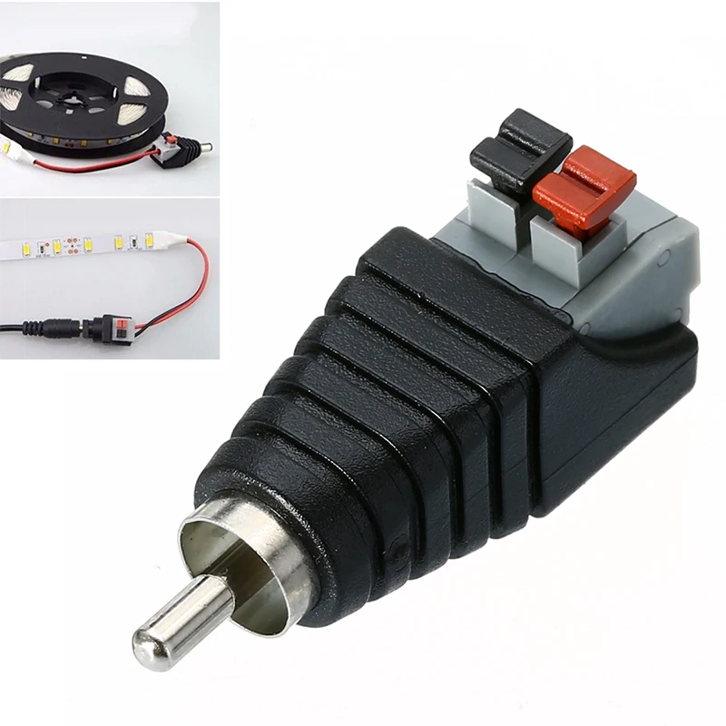 Mayitr 1pc Speaker RCA Connector Universal Wire A/V Cable to Audio Male RCA Adapter Jack Press Plug Cabe for Audio Cable Mayitr 1pc Speaker RCA Connector Universal Wire A/V Cable to Audio Male RCA Adapter Jack Press Plug Cabe for Audio Cable