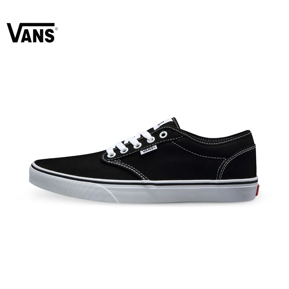 Original Vans Black Color Low-Top Men's Skateboarding Shoes Sport Shoes Vans Sneakers