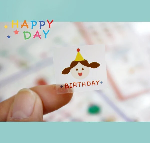 

7 pcs/set Cute Smiley Deco Sticker PVC Cartoon Stickers Diary Sticker Scrapbook Decoration PVC Stationery Stickers