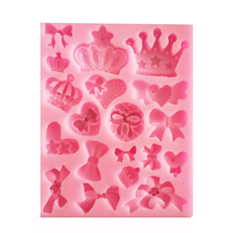 

HOHGIULIA Crown Silicone Party Cake Decorating Tool Cupcake Fondant Cookie Chocolate Decoration Cookie Cutter Tool Mold A033