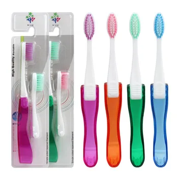 

New Foldable Folding Soft Toothbrush Tooth Brush Easy To Carry Modern Mini Design Random colors 1set 18cm