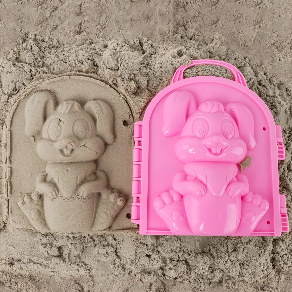 remarkable  Funny Beach Sand Game 3D Cartoon Penguin Mold Beach Snow Sand Model Children's Model Toys Children 