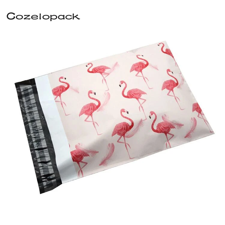 

30PCS #4 10x13 Flamingo Designer Poly Mailers Shipping Envelopes Boutique Custom Bags 2.35MIL Multipurpose Envelopes Keep Items