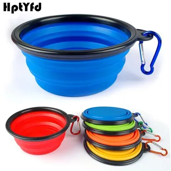 

Non-toxic Silicone Cat Dog Portable Bowls For Water Feeding Puppy Foldable Collapsible Containers Travel Outdoor Pet Accessroies