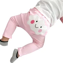 Коллекция года, шаровары для мальчиков и девочек, весенне-осенняя одежда для детей, хлопковые штаны с рисунком облака, смайлика, детские штаны, леггинсы для малышей