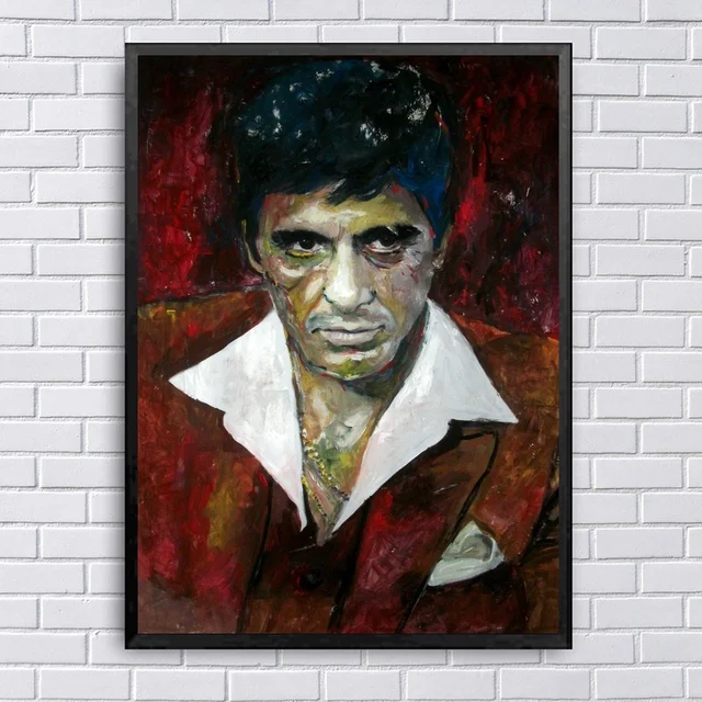 SCARFACE movie Art Canvas Poster Prints Home Wall Decor Painting-in