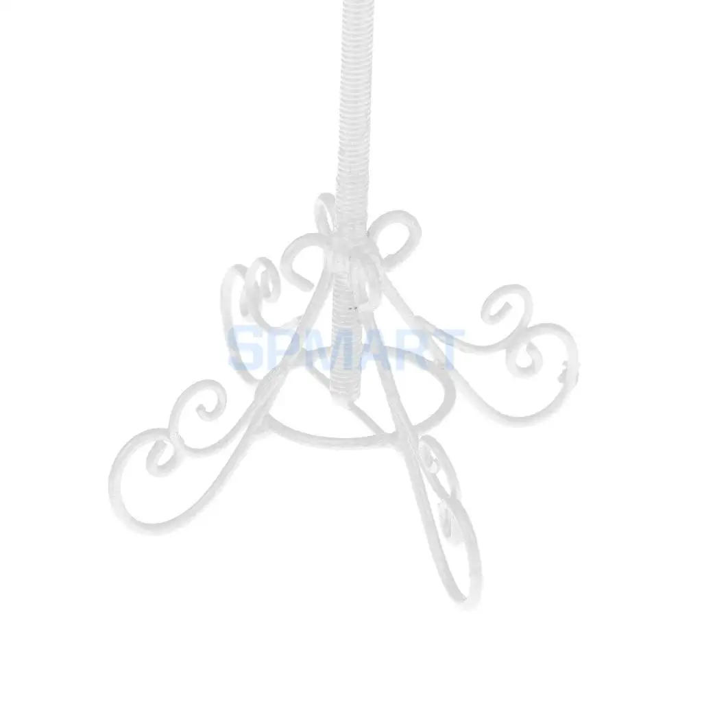 MagiDeal 1/12 Dollhouse Miniature Metal Bird Cage with Holder Stand for Dolls Action Figures Acc Collection Furniture Decor