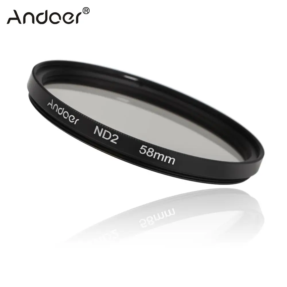 

Andoer 58mm Fader ND Filter Kit Neutral Density Photography Filter Set for Nikon Canon Rebel T5i T4i EOS 1100D 650D 600D DSLRs