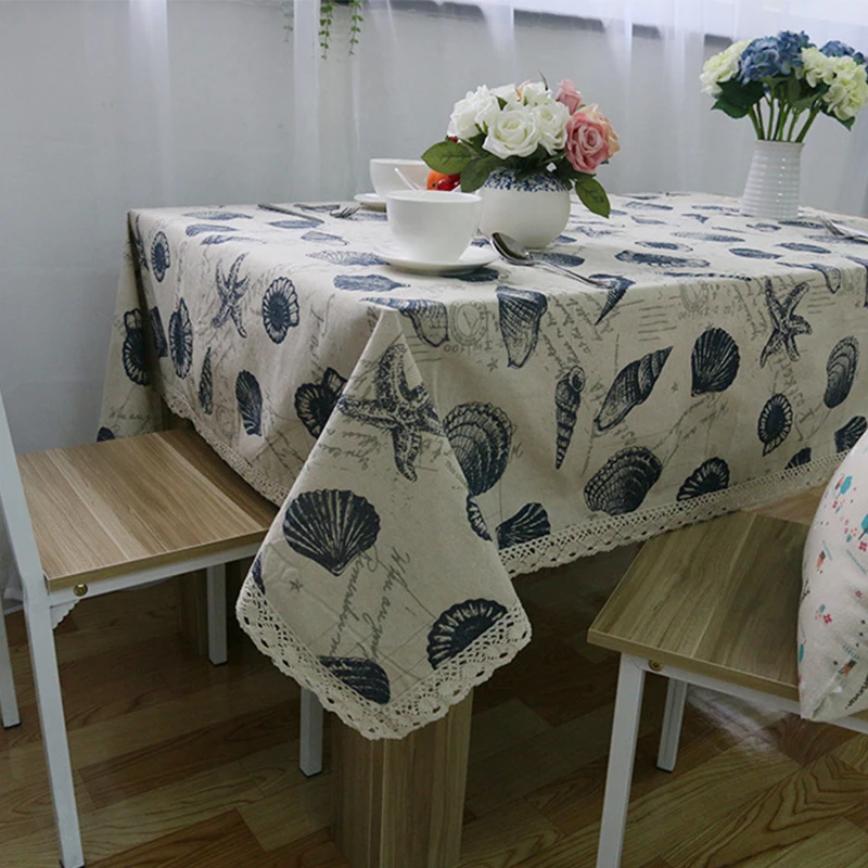 Tablecloth Shell Marine Patterns For The Table Cloth Linens Oval Tablecloth Shell Marine Patterns For The Table Cloth Linens Oval Lace Wedding Outdoor Holiday Vintage Tablecloths