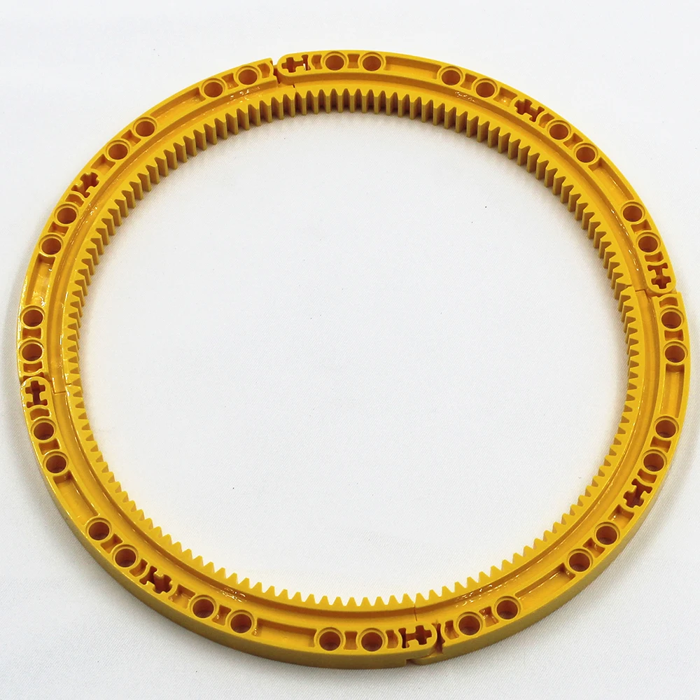 Self-Locking Bricks -- MOC Building Blocks 4PCS/set CIRCLE GEAR RACK 11X11 compatible with Lego NOC6151167-4