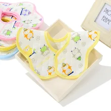 10 шт 25*25 см мультяшная Сова Твердые Новорожденные водонепроницаемые детские нагрудники регулируемые хлопок кормления детский слюнявчик полотенце для 0-24 месяцев