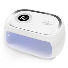 24 светодиода УФ-лампа для быстрого лечения Ногтей, Сушилка для ногтей, гель-светильник с ЖК-экраном и умным сенсором, лампы для ногтей для дома и салонного маникюра