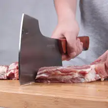 Heißer verkauf Deutsch messer edelstahl küchenmesser kochen werkzeuge home großen hof große hacken knochenmesser dual messer/Professionelle