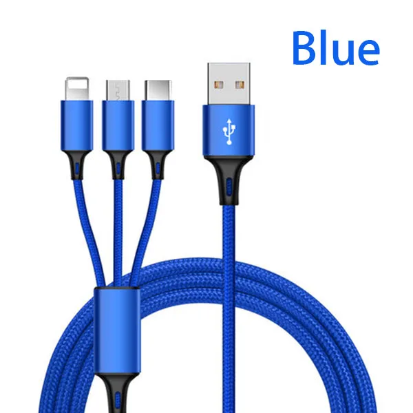

3 In 1 Micro USB Type C Multi Charger Cable adapter For xiaomi mi 9 8 se max 3 mix 3 2s A2 lite redmi note 7 6 5 5a plus cabel