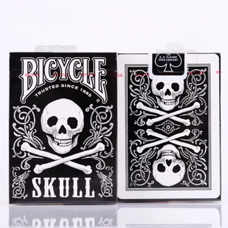 Kopen 1 Dek Schedel Terug Dek Fiets Speelkaarten Poker Size USPCC Limited Edition Verzegelde Tricks Poker Kaarten 83069