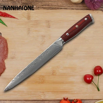 

NANHAI ONE 8 inch meat cleaver 67 layers damascus steel knife sharp kitchen knife stainless steel cooking knife kitchen CL125