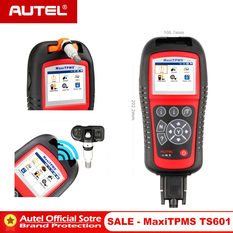 

Autel MaxiTPMS TS601 Better than Autel TS401 TPMS Reset Tool Tire Pressure Sensor Relearn Activate Programming OBD OBD2 Scanner