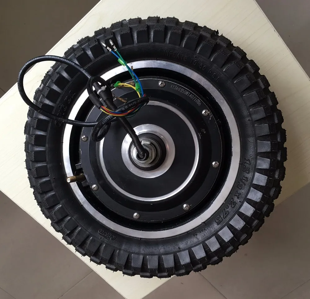 12 дюймов BLDC электродвигатель мотор колесо 48v250W 350 Вт самокат электрический колеса