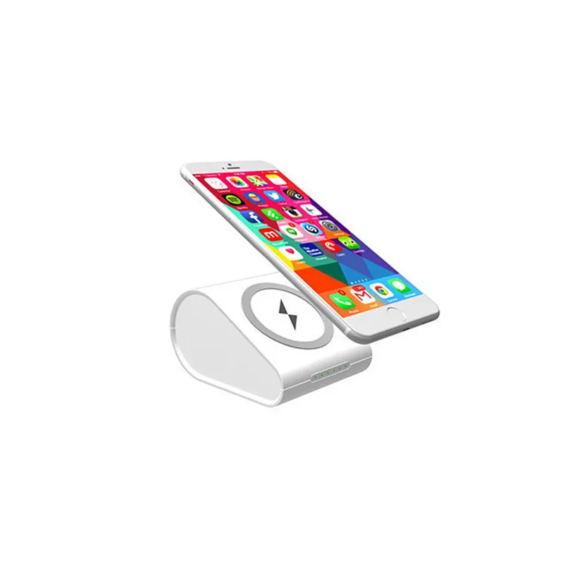 New Type of Qi Standard Wireless Charger Power Bank 10000mAh Universal External Poverbank for iphone X