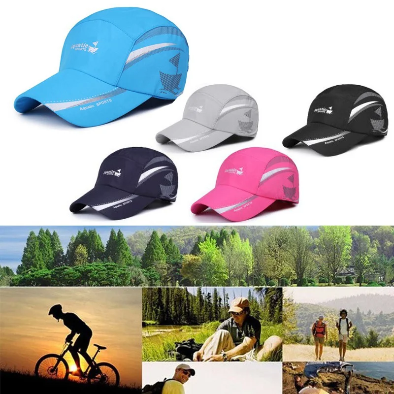 Sports Cap Breathable Outdoor Fashion baseball running Cap Camping Hiking Fishing Long Visor Brim Shade Sunscreen Hat