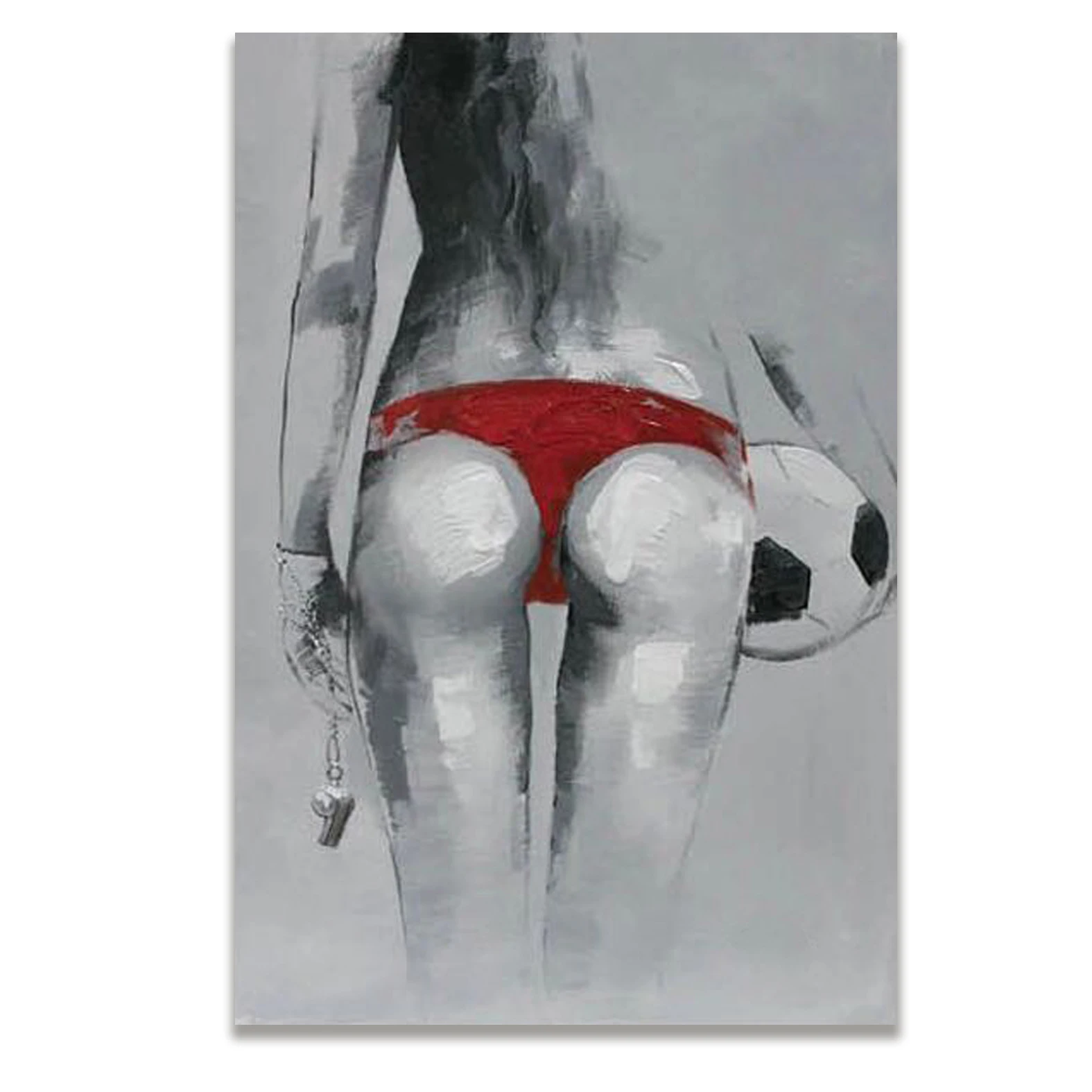 

Oil Paintings For Living Room Wall Football Baby Modern Figure abstract Vertical Rectangle Decorative Pictures Canvas Art