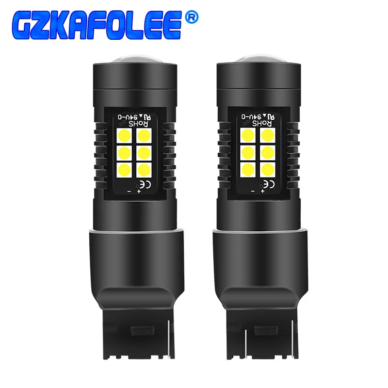 GZKAFOLEE красный желтый белый W21W T20 7440 7443 светодиод w21/5w цвет 3 очаровательных цвета