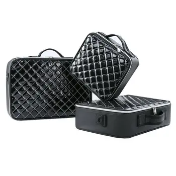 

2019 Newest Hot Luxury Cosmetic Organizer Box Case Makeup Bag Travel Beauty Professional Display Portable Artist Cosmetic Bags