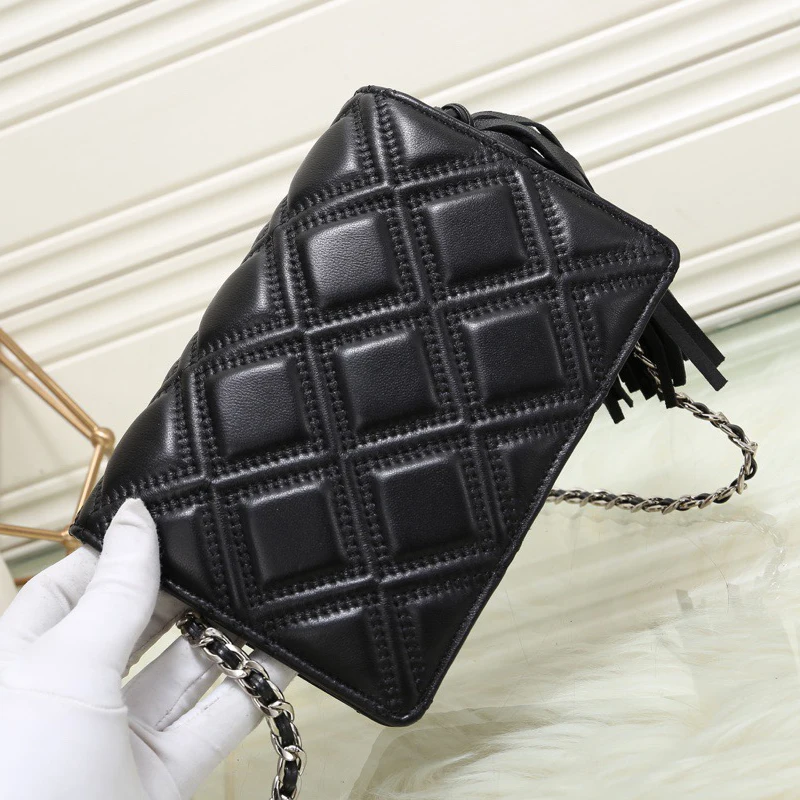 

Luxury Brand Cow Leather Handbag for Women Fashion Chain Designer Double Letter C Crossbody Shoulder Bag bolsa feminina B056
