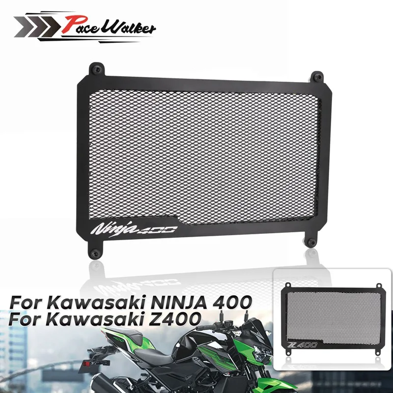 

Motorcycle Radiator Grille Guard Cover Protector Radiator Guard For Kawasaki NINJA400 Z400 2018 2019