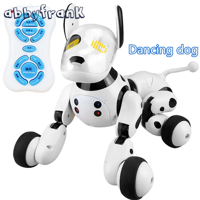 2.4G sans fil télécommande chien intelligent électronique animal de compagnie éducatif enfants jouet danse Robot chien cadeau d'anniversaire High Tech jouets