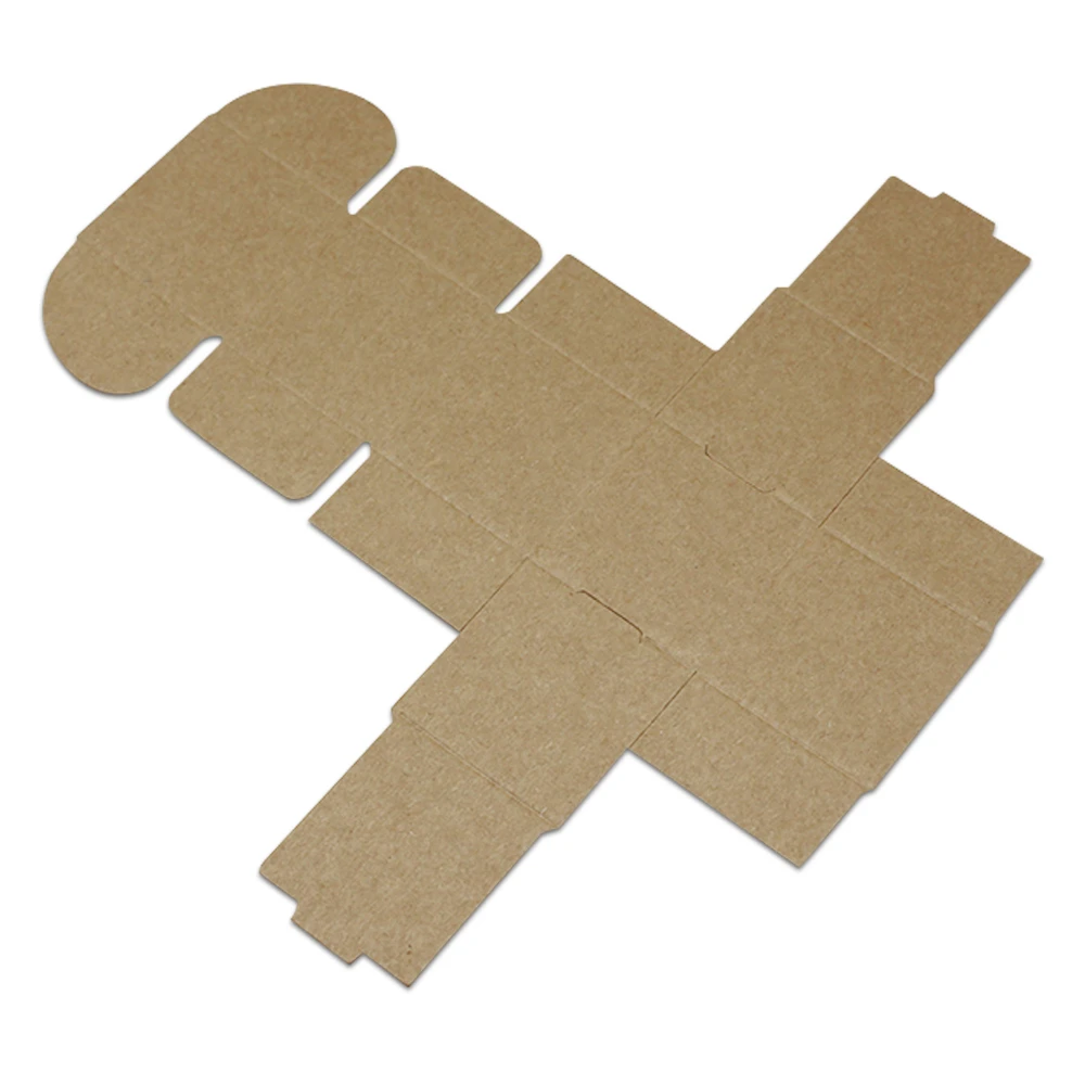 100pcs/ Lot Multi-sizes Kraft Paper Boxes Brown DIY Gift Package Box Foldable Papercard Boxes For Christmas Wedding Decoration