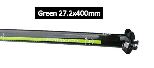 Специальная распродажа, новинка, подседельный штырь для горного велосипеда из углеродного волокна, подседельный штырь для горного велосипеда, MTB части 27,2 30,8 31,6*350 400 мм - Цвет: glossy