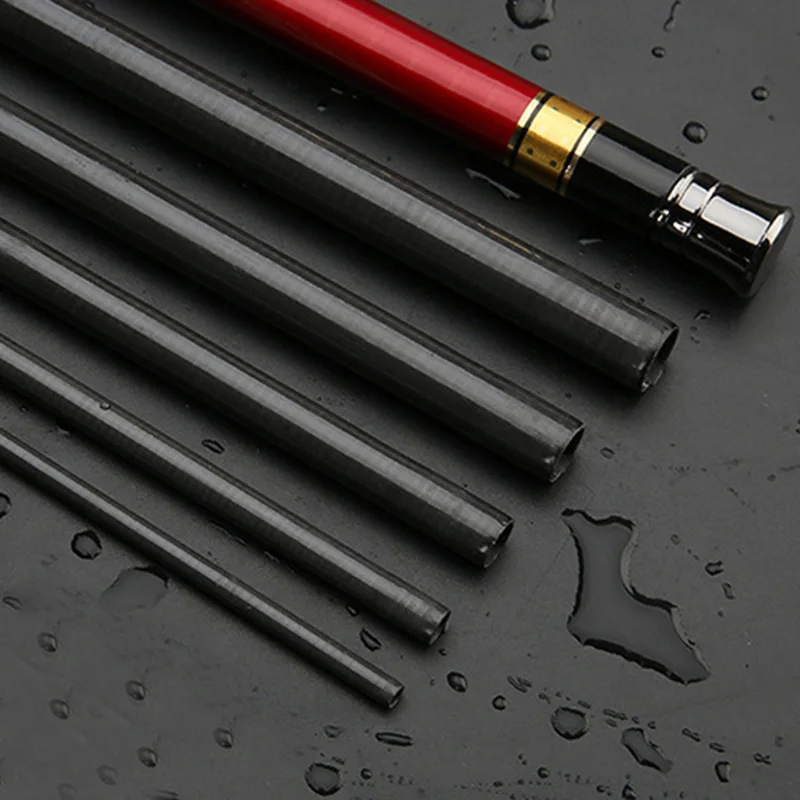 

Carbon Fiber 2.7-7.2M Portable Telescopic Fishing Rod Hand Fishing Tackle River Stream Rod EDF88