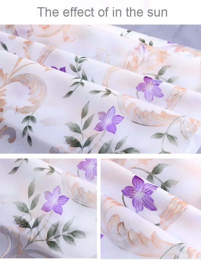 Ombre flowers3D Crystal diamond Home Window Cover Film No-Glue stained New Year Decorative Privacy Glass Stickers 45/60/75*200cm Ombre flowers3D Crystal diamond Home Window Cover Film No-Glue stained New Year Decorative Privacy Glass Stickers 45/60/75*200cm