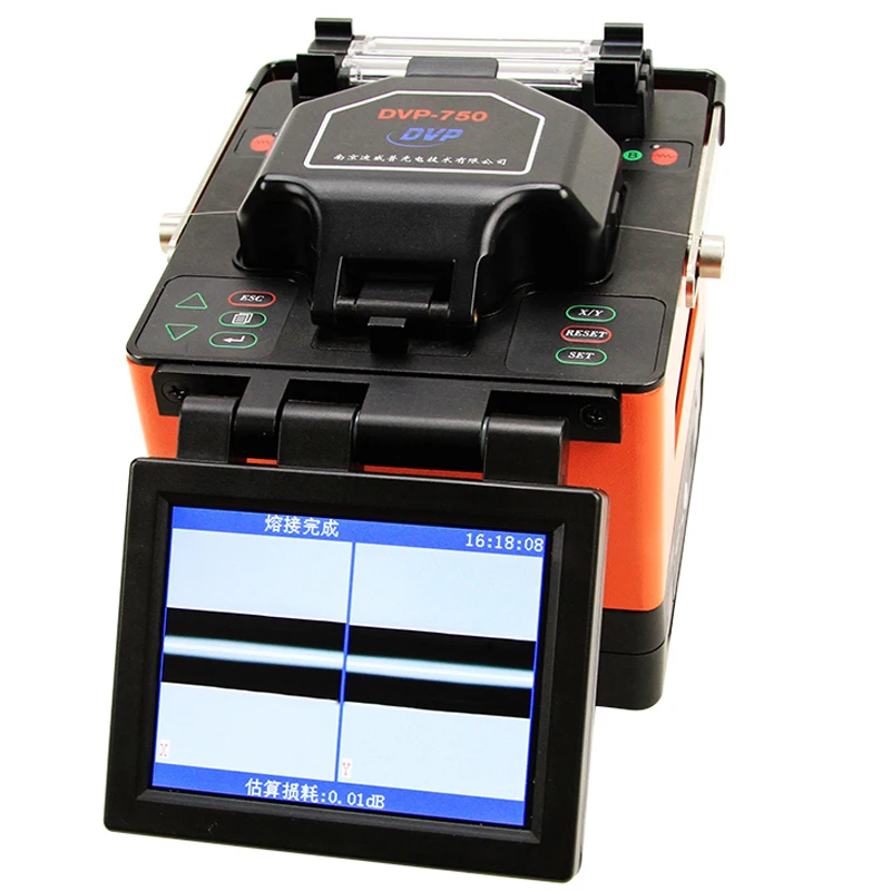English menu Fiber Fusion splicing machine DVP 750 Digital Optical